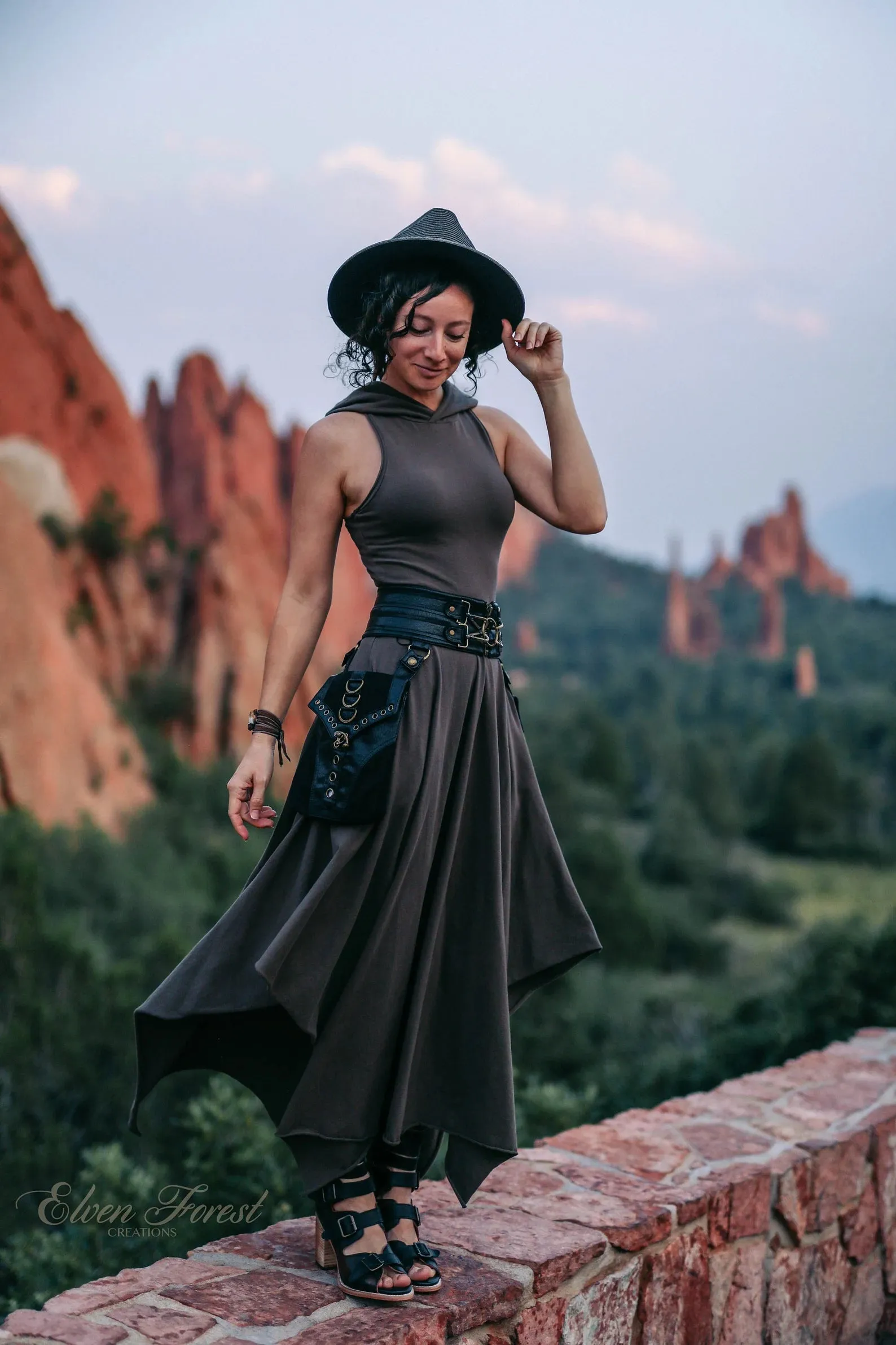 Maxi Wonderland Dress ~ with Structured Hood