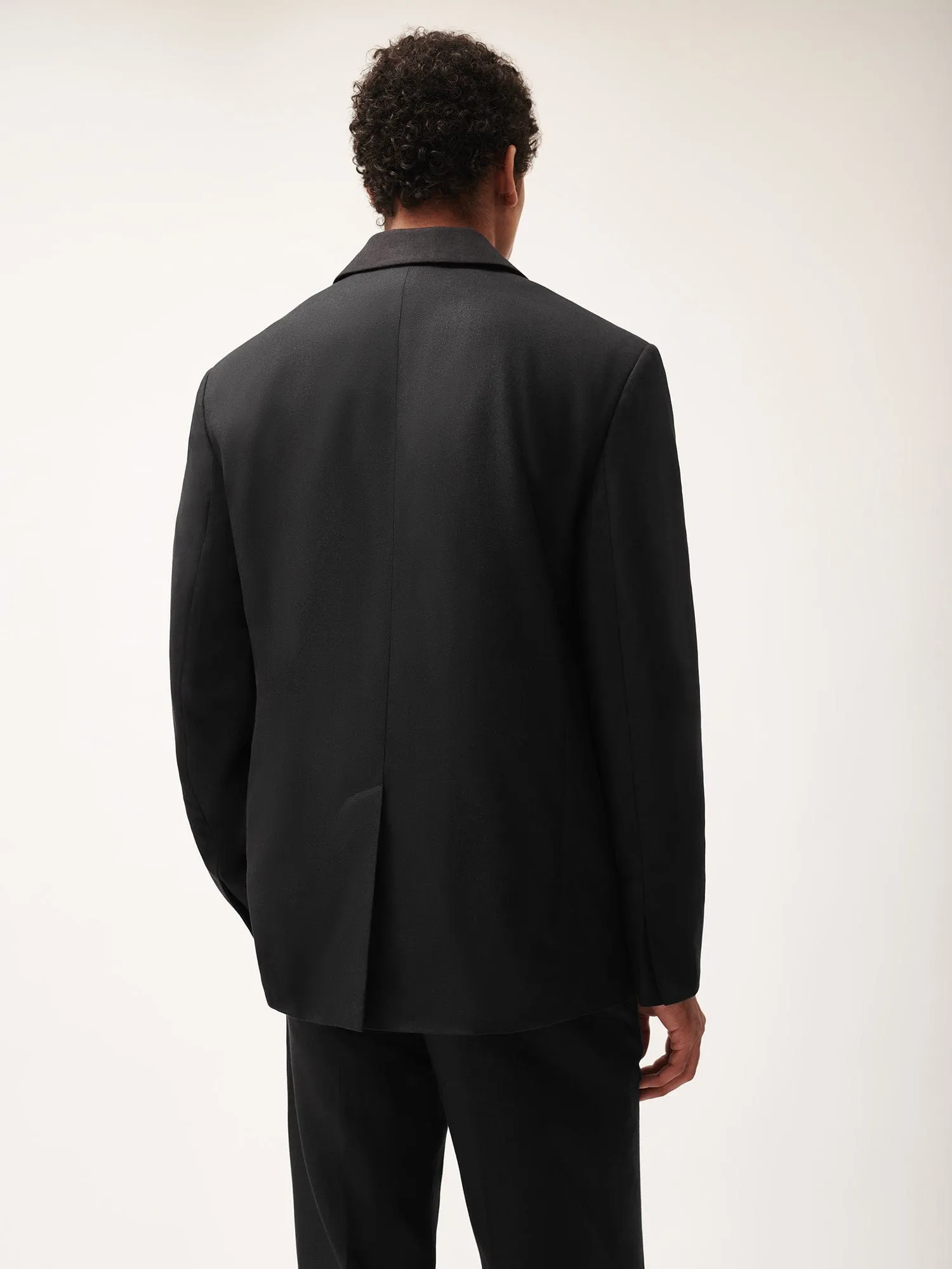 Mens DNA FrutFiber Oversized Blazer—black