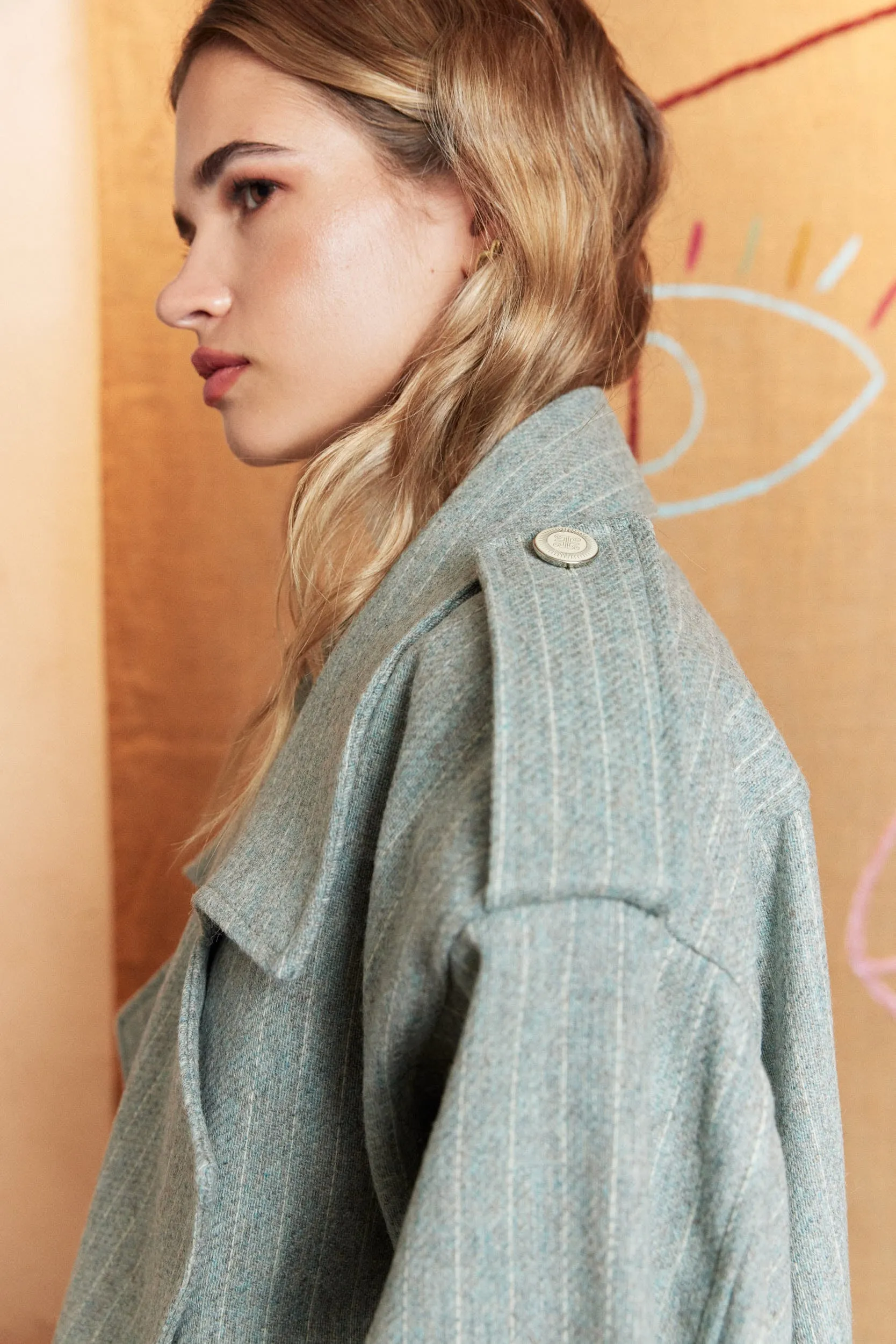 Mint Wool Coat