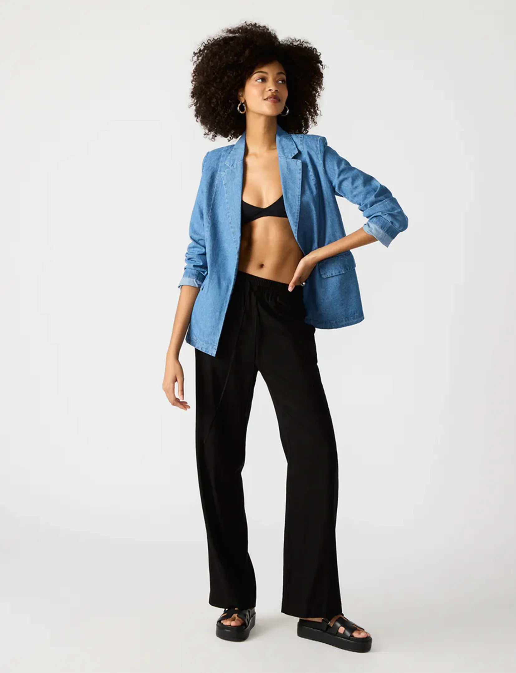 Payton Blazer, Chambray Blue