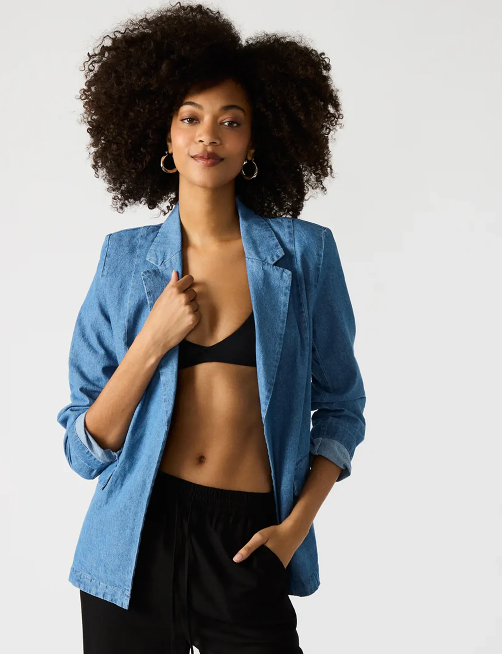 Payton Blazer, Chambray Blue