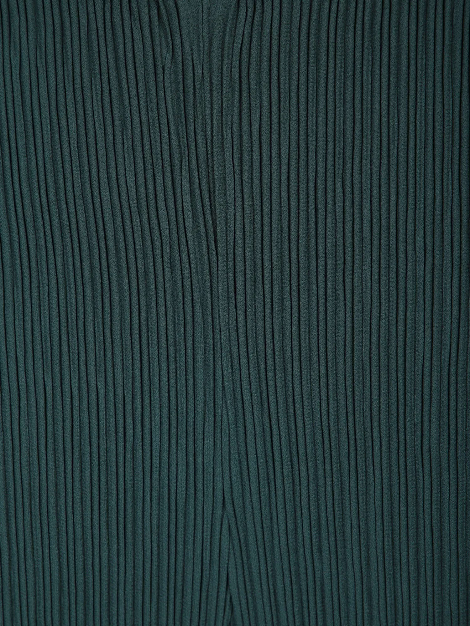 Pleated green straight trousers