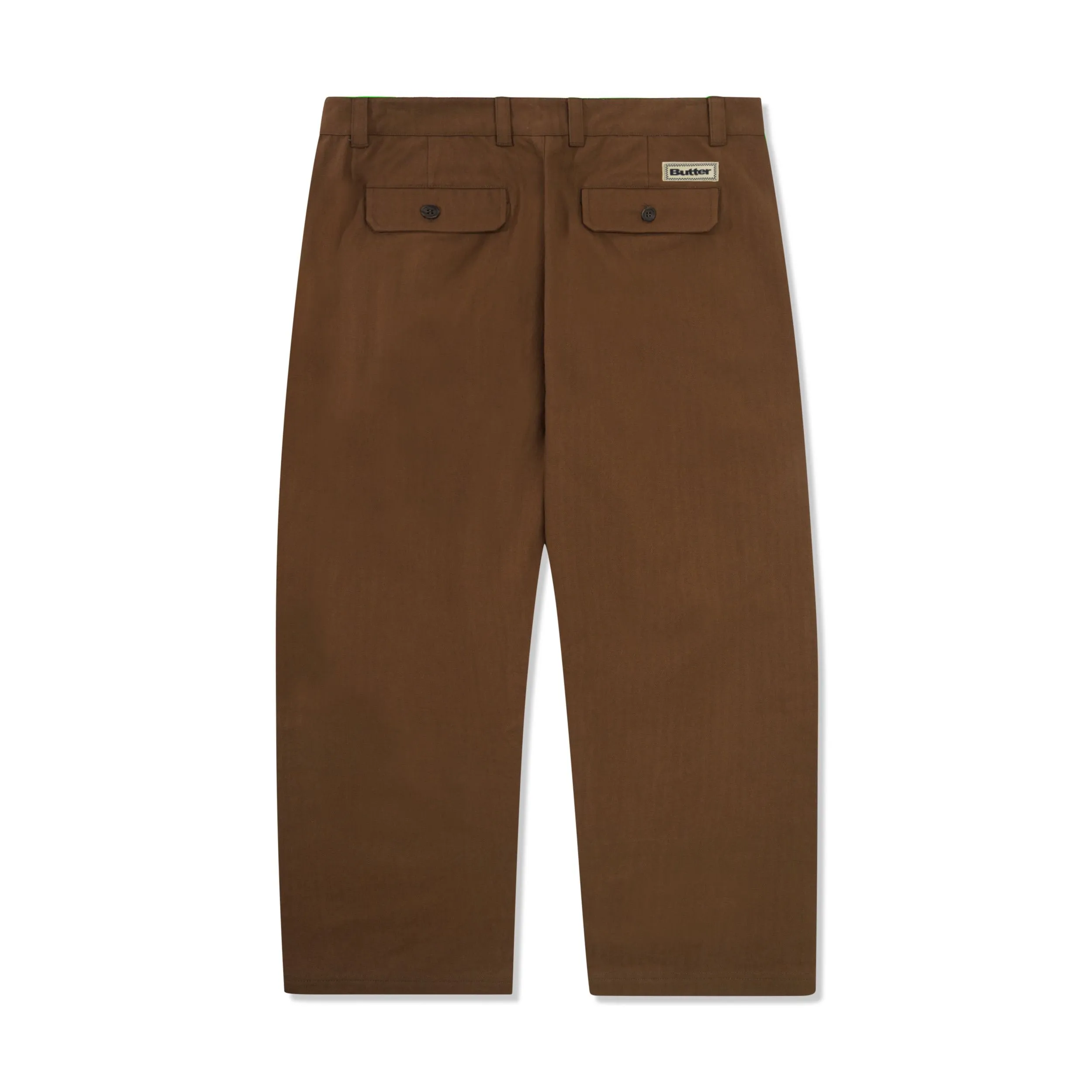PLEATED TROUSERS BROWN