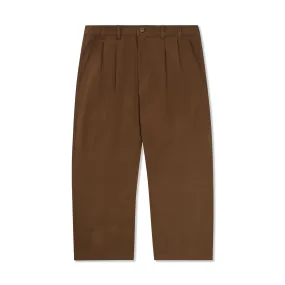 PLEATED TROUSERS BROWN