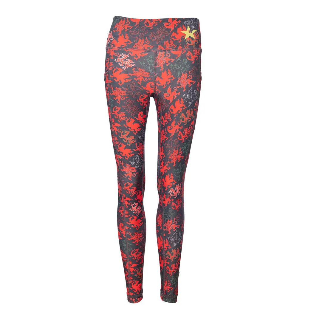 Sale Unisex Leggings | Red Dragon