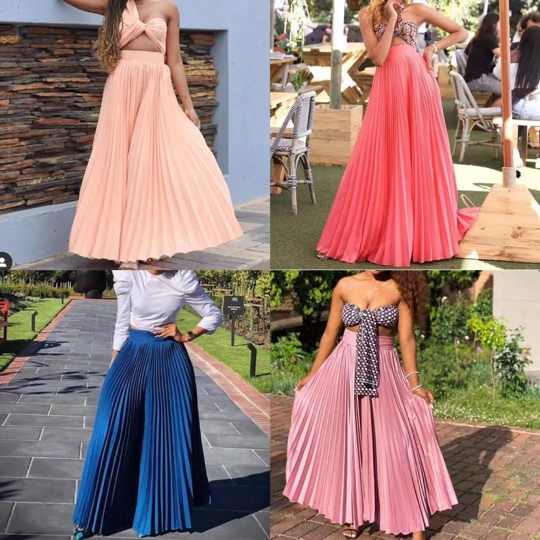 Satin pleated Palaza Pants