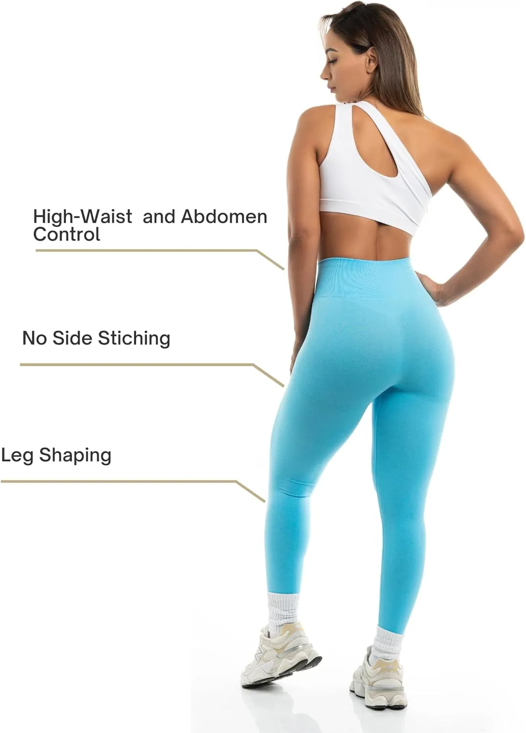 Seamless High-Waist Leggings: Stylish, Hip-Lifting, Comfortable Waist - Ideal for Active Lifestyles