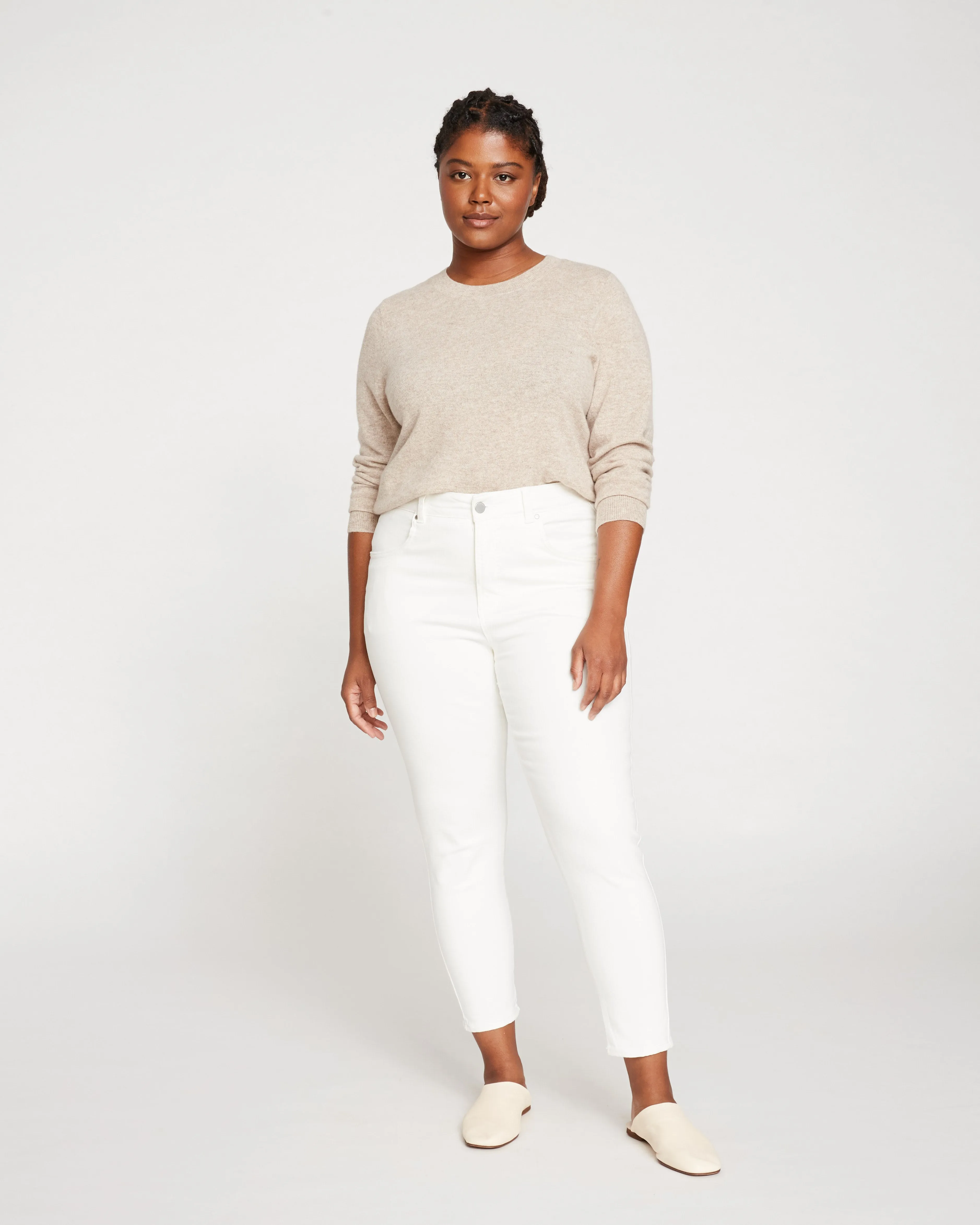 Seine High Rise Skinny Jeans 27 Inch - White