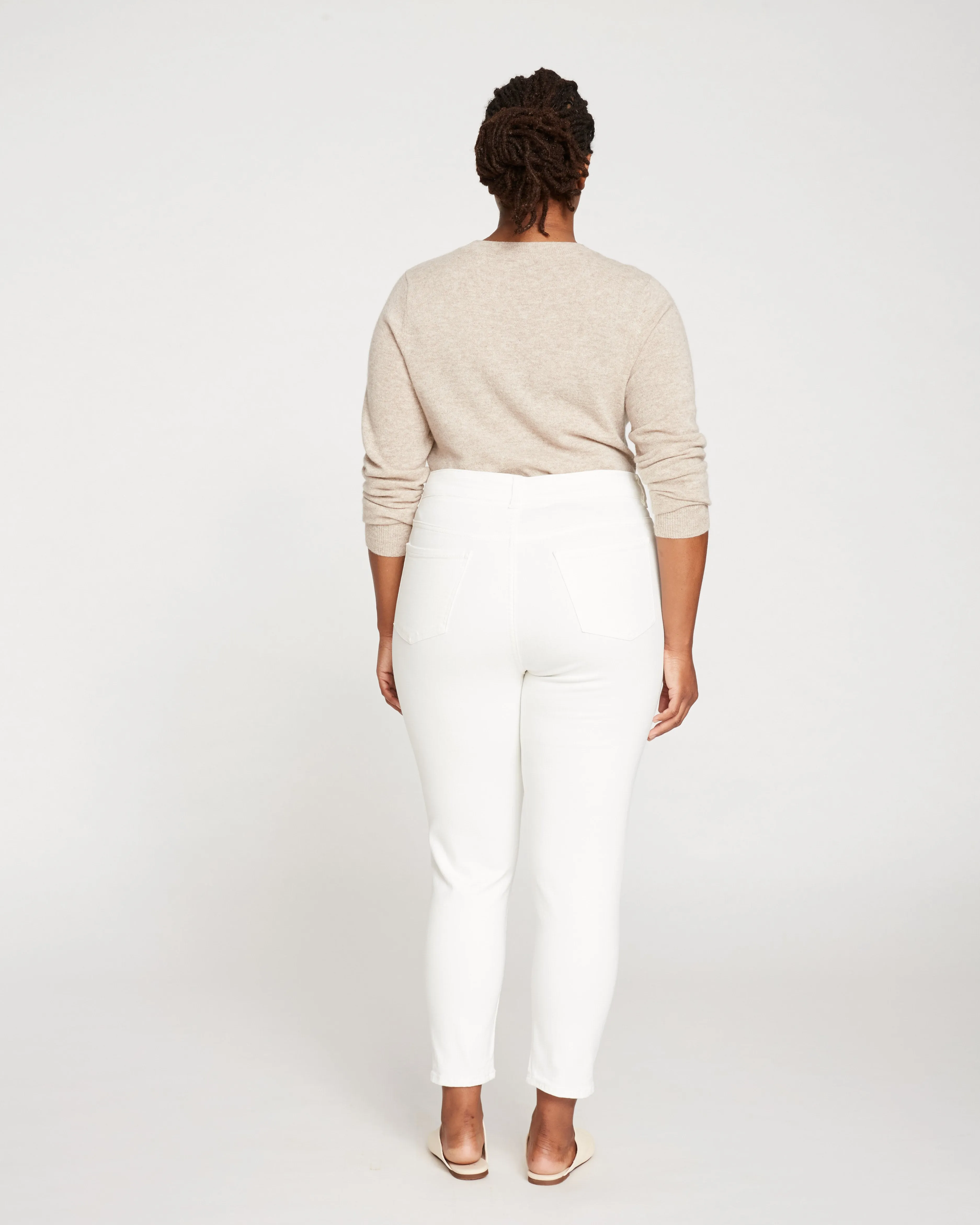 Seine High Rise Skinny Jeans 27 Inch - White