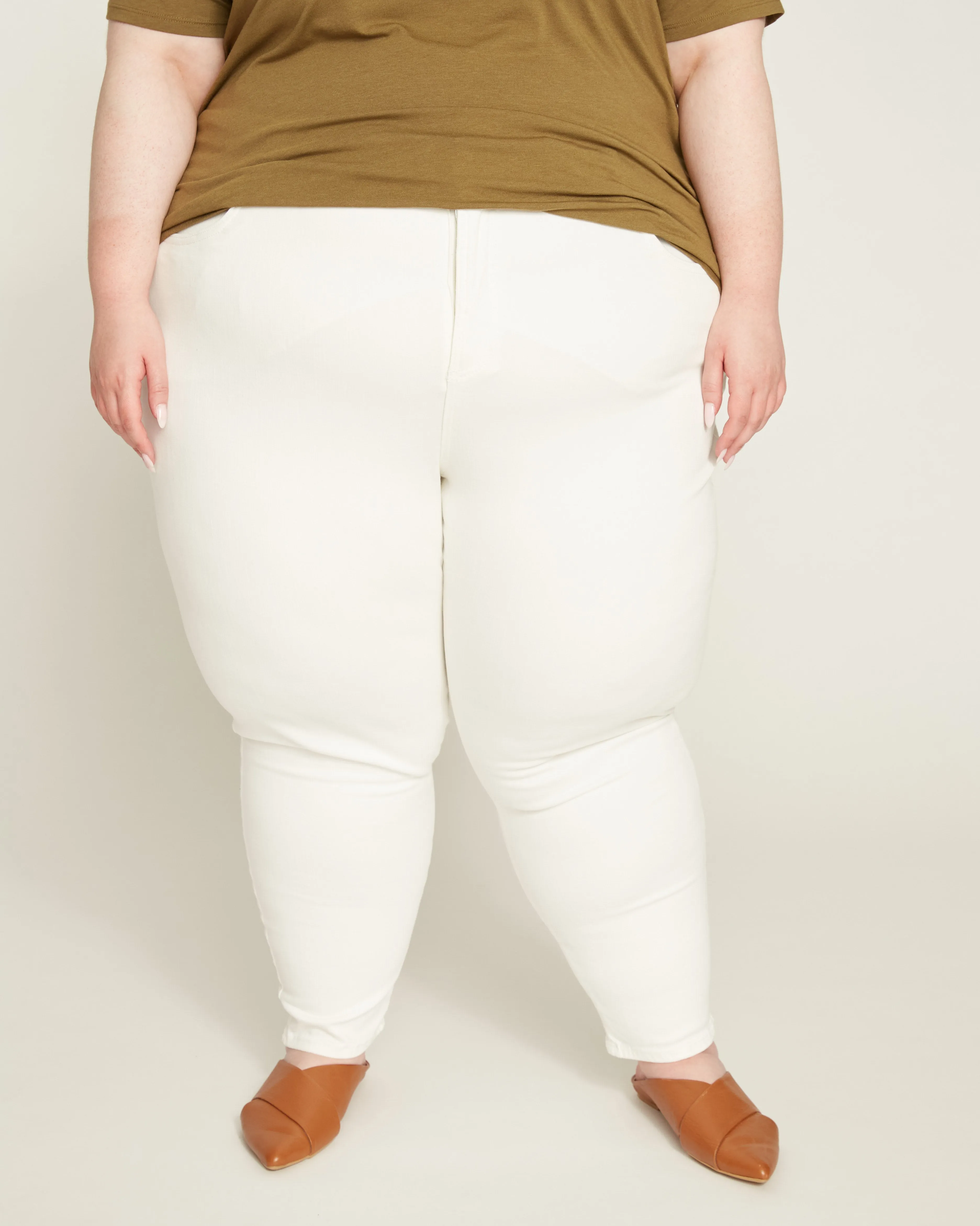 Seine High Rise Skinny Jeans 27 Inch - White