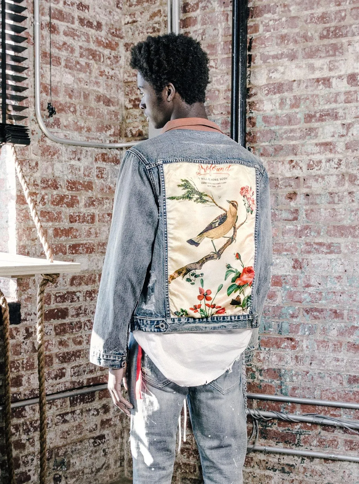 Song of Birds Vintage Denim Jacket