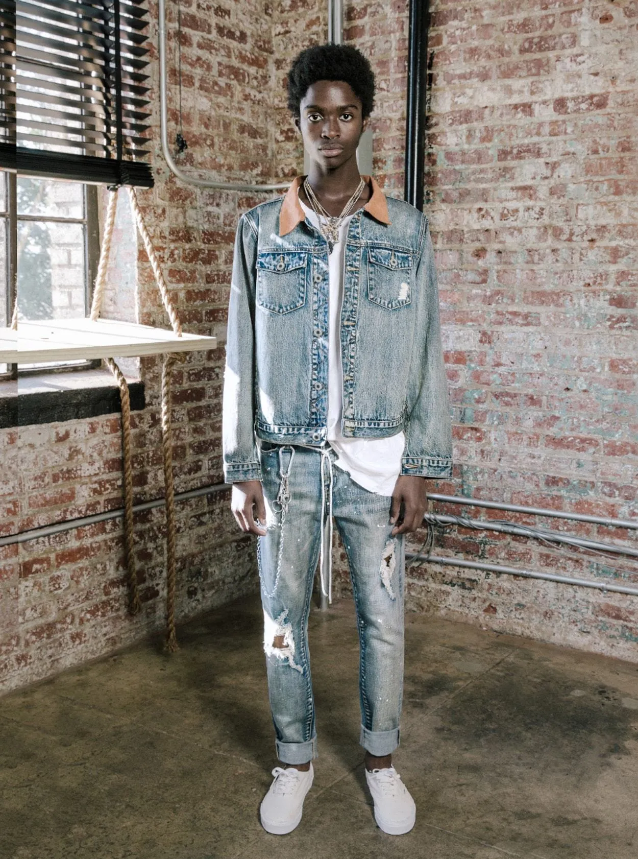Song of Birds Vintage Denim Jacket