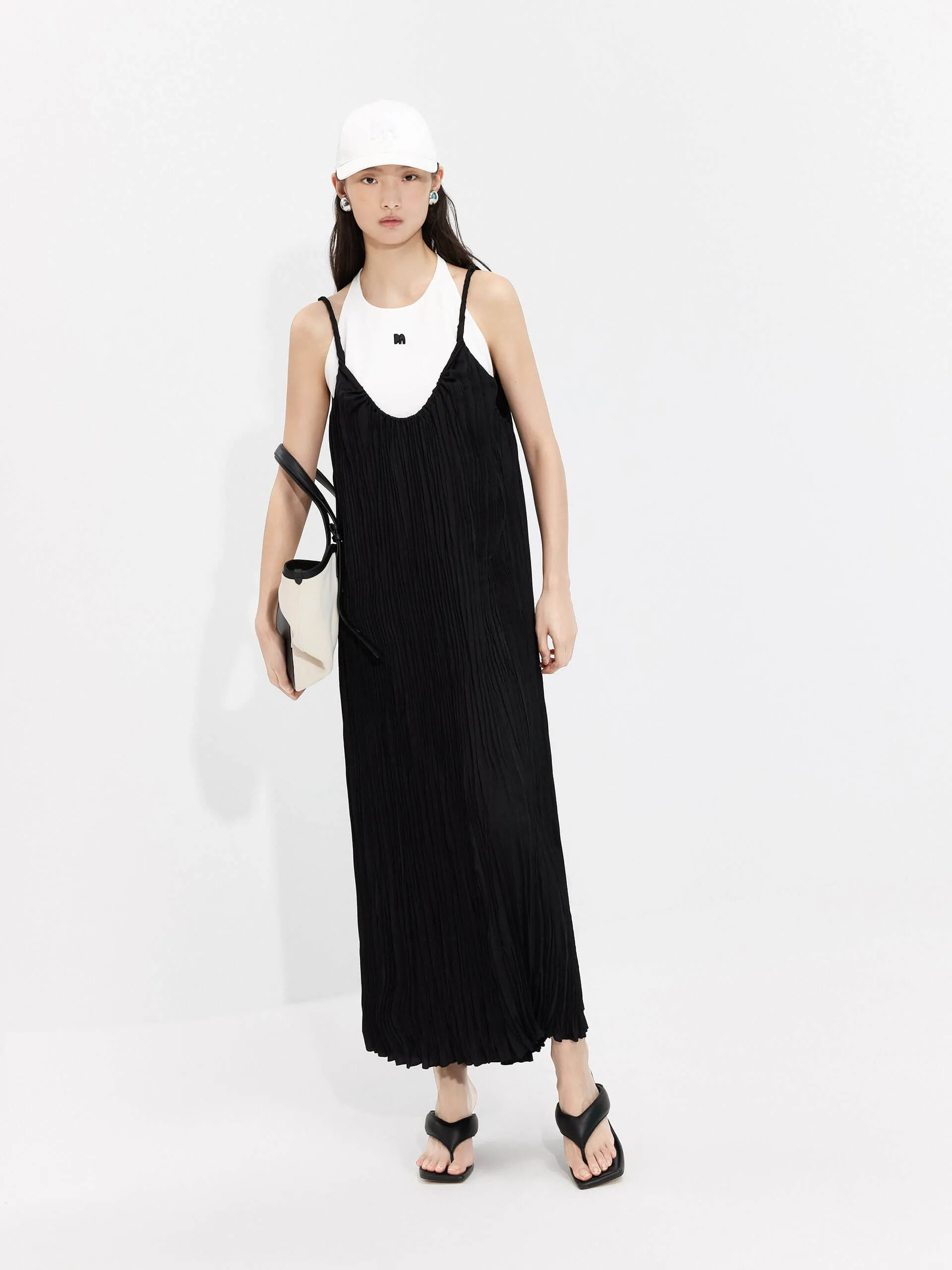 Structured Twist Cami Dress Set