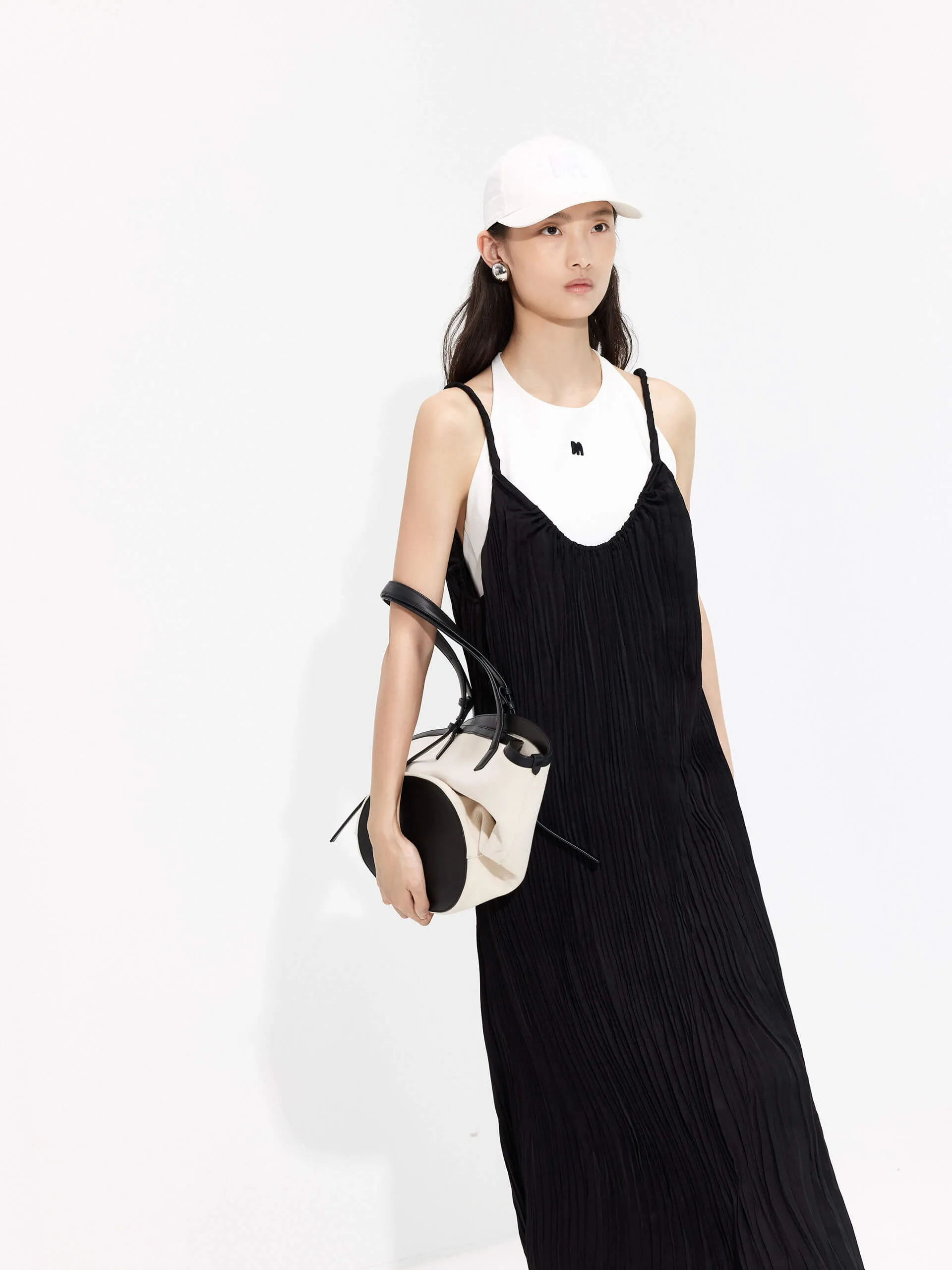 Structured Twist Cami Dress Set