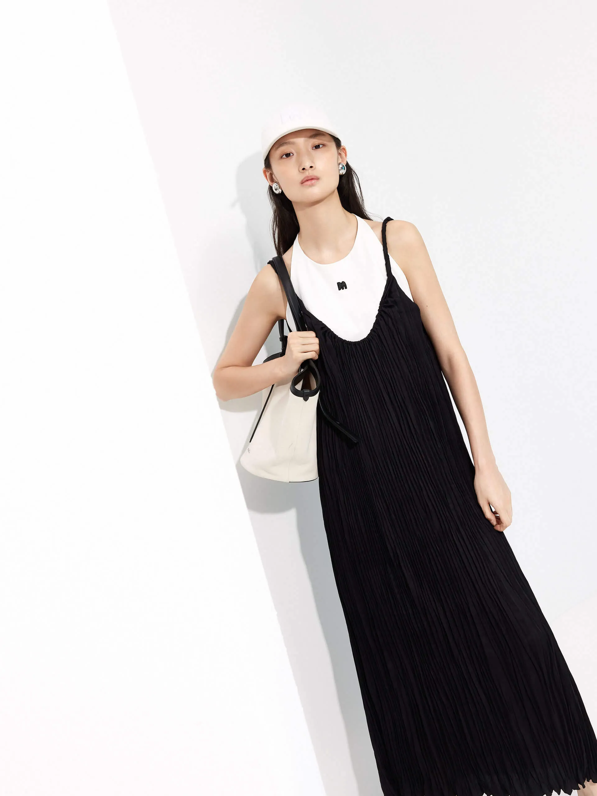 Structured Twist Cami Dress Set