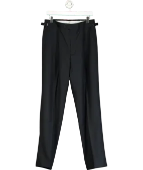 Suit supply Blue Navy Pleated Duca Trousers W46