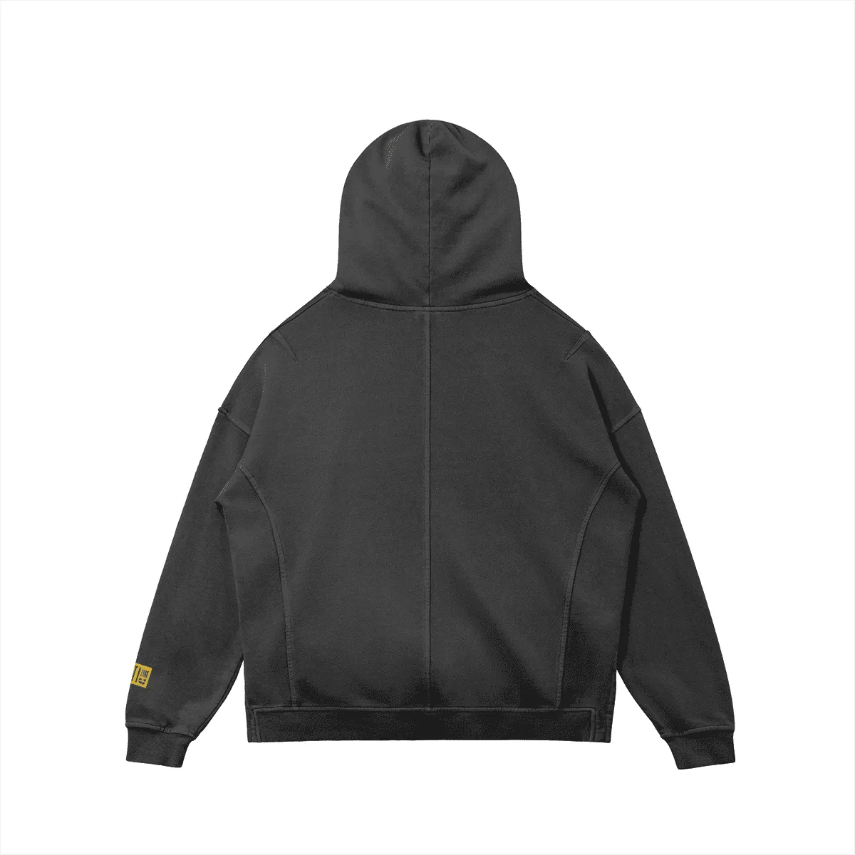 West Bank Wu-Tang-Inspired Logo Turtleneck Washed Hoodie