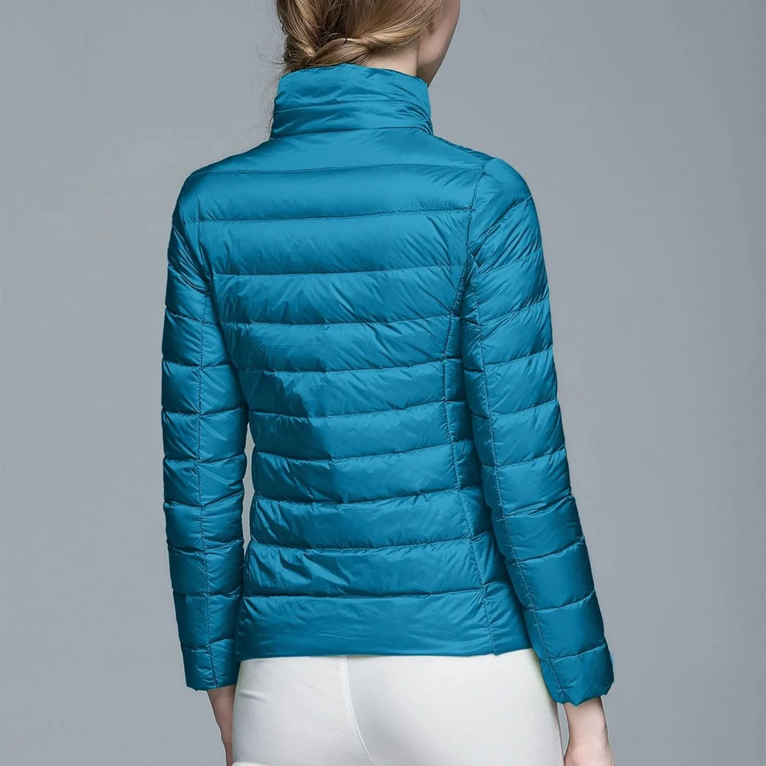 Women Plus Size Lightweight Puffer Jacket Packable Winter Warm Quilted Parka Coat Waterproof Windproof Hooded 2023
