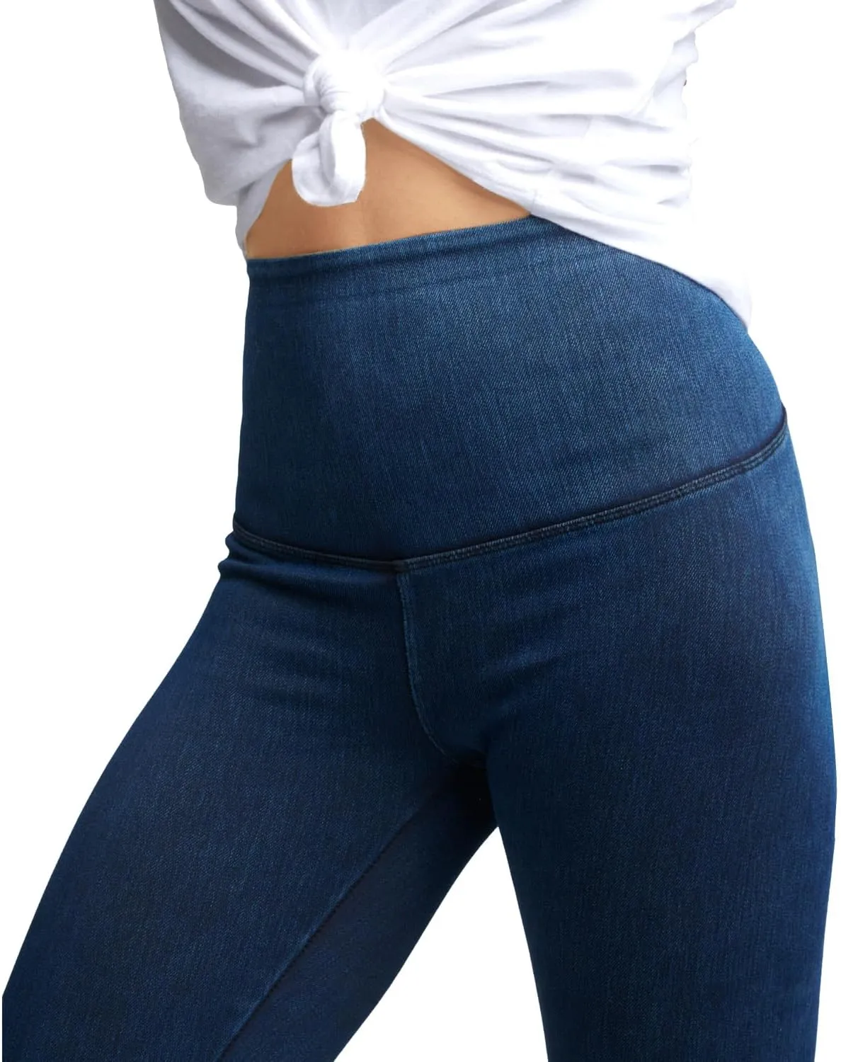Women's Comfortable Yoga Jeggings with Denim Look Lightweight High Waist Leggings 25" 28"