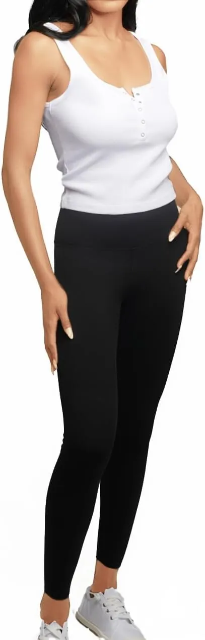 Women's Comfortable Yoga Jeggings with Denim Look Lightweight High Waist Leggings 25" 28"