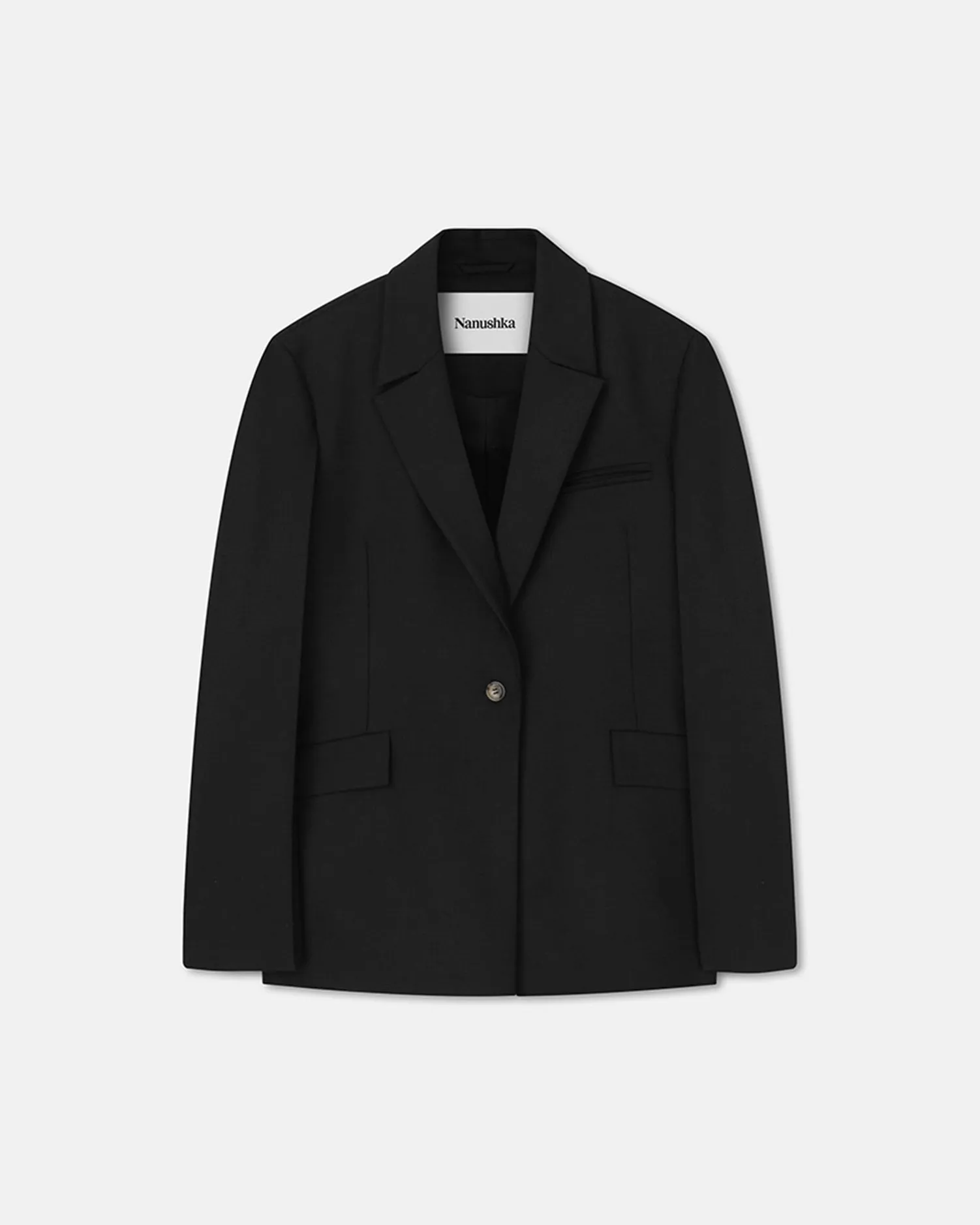 Zeva - Tailored Blazer - Off Black